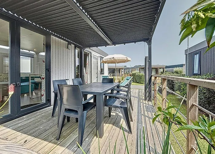 Mobil-home Grand Confort 4 Pers, 2 Ch, Piscine Chauffee A 200m De La - Fr-1-361a-65 Jullouville-les-Pins